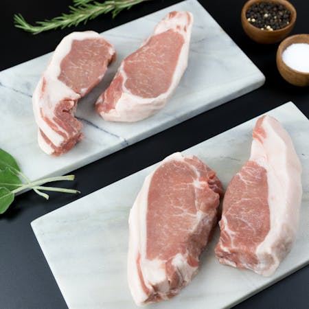 Cured Pork Chops with Vanilla and Stone Fruit