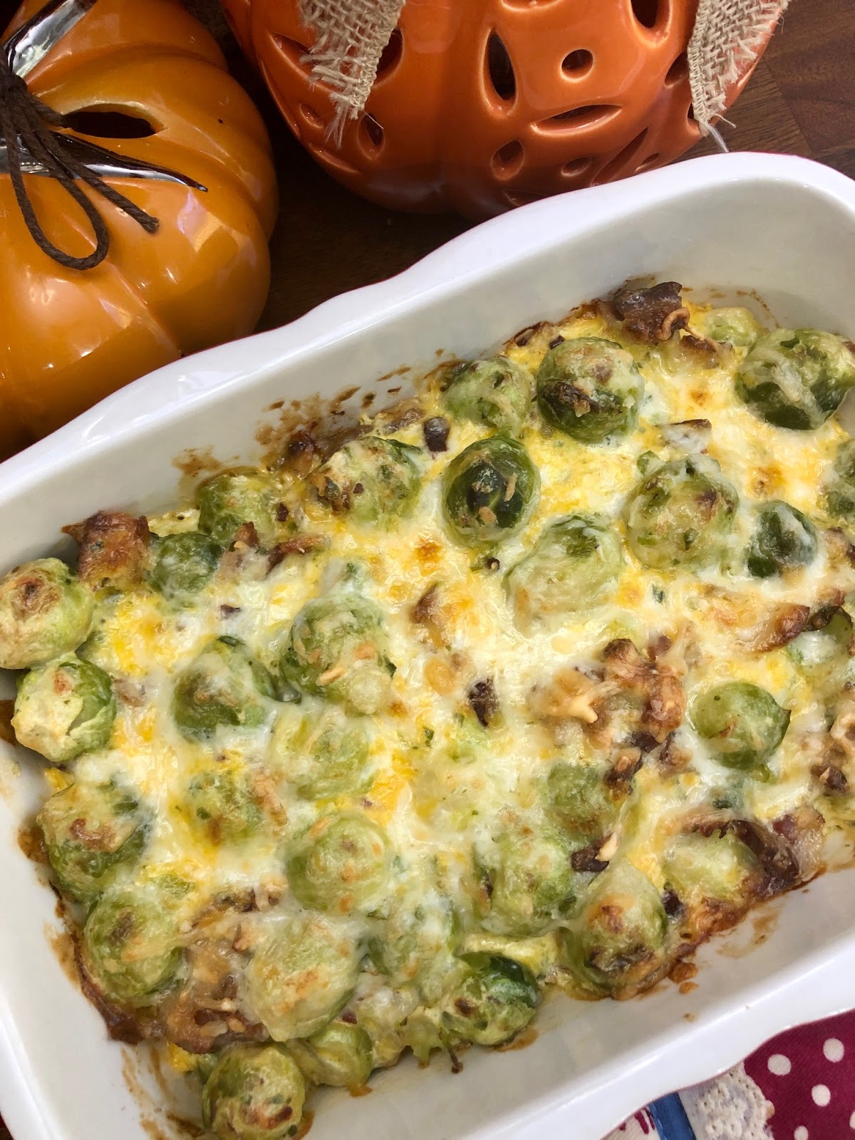 Cheesy Bacon Brussels