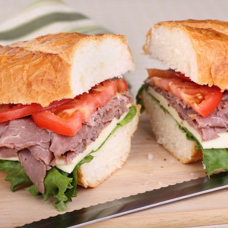 Roast Beef Sandwiches with Roasted Bone Marrow