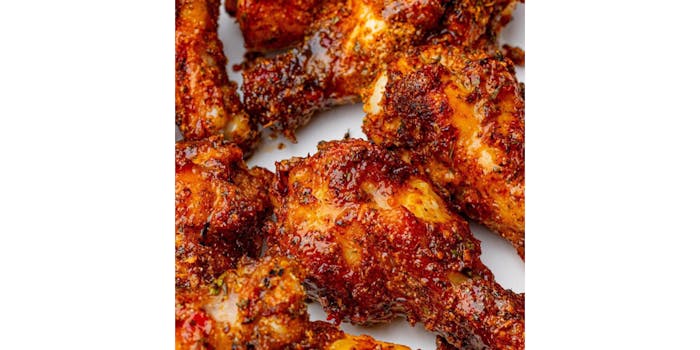 Sweet Peach Glazed Chicken Wings