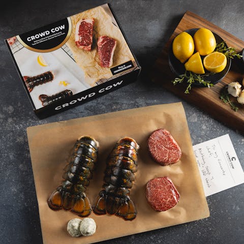 Image of Surf & Turf: Jumbo Maine Lobster & A5 Wagyu