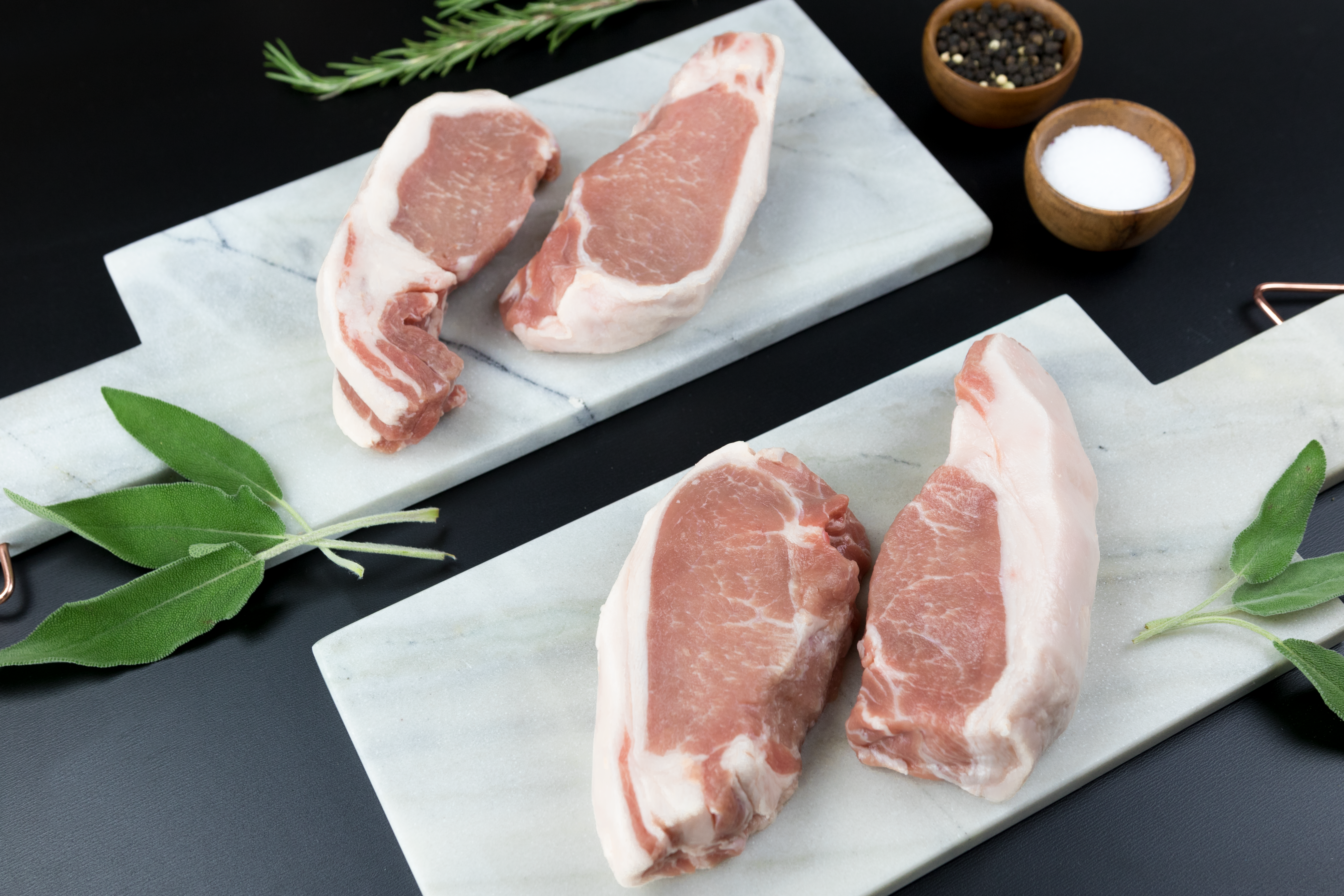 Cured Pork Chops with Vanilla and Stone Fruit